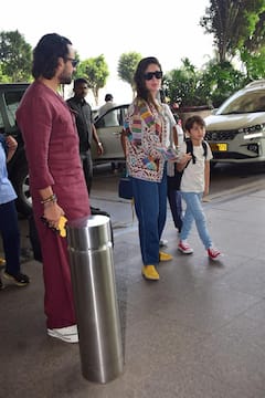 क्रिसमस से पहले दोनों बेटों संग वेकेशन पर रवाना हुए Saif-Kareena, स्टाइलिश लुक में दिखी पटौदी फैमिली