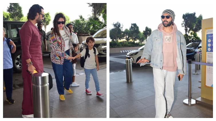 Kareena Kapoor, Saif Ali Khan, Kartik Aaryan And Other Celebs Spotted At Mumbai Airport. See Pics