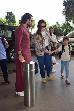 क्रिसमस से पहले दोनों बेटों संग वेकेशन पर रवाना हुए Saif-Kareena, स्टाइलिश लुक में दिखी पटौदी फैमिली