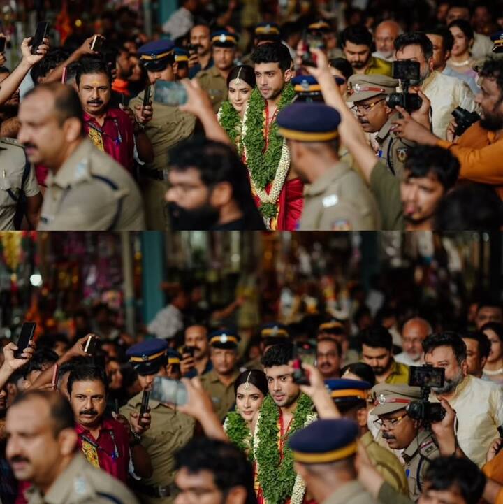 இவரின் மகள் மாளவிகாவுக்கு கடந்த ஆண்டு திருமணம் நடந்து முடிந்தது. இந்த ஆண்டு காளிதாஸ் ஜெயராமுக்கும் அவரின் காதலி தாரிணி காளிங்கராயருக்கும் திருமணம் இன்று குருவாயூரில் நடந்துள்ளது.