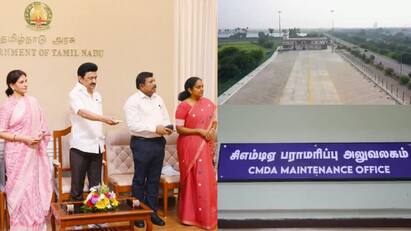 Mudichur Omni Bus Stand opened by Tamilnadu chief minister MK Stalin tnn Mudichur Omni Bus Stand : கிளாம்பாக்கம் தலைவலி தீர்ந்தது .. பயன்பாட்டிற்கு வரும் முடிச்சூர் ஆம்னி பேருந்து நிறுத்தம்..!