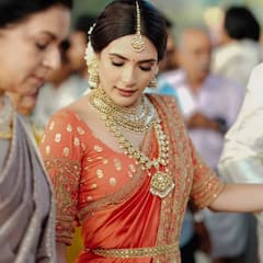 Kalidas Jayaram Wedding Photos: கண்ணே பட்டுடும் அவ்வளவு அழகு; ஜெயராம் மகன் காளிதாஸ் - தாரிணி திருமண புகைப்படங்கள்!