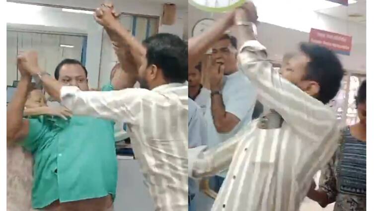 Viral Video: Customer Pulls Bank Manager’s Hair, Tears Shirt Over TDS Deduction