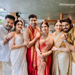 Kalidas Jayaram Wedding Photos: கண்ணே பட்டுடும் அவ்வளவு அழகு; ஜெயராம் மகன் காளிதாஸ் - தாரிணி திருமண புகைப்படங்கள்!