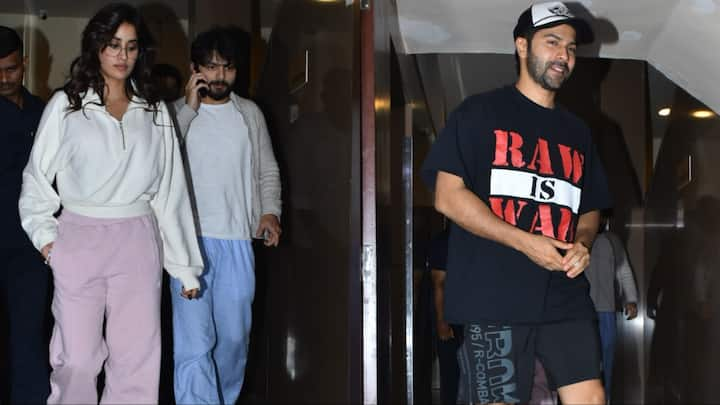 Janhvi Kapoor Shikhar Pahariya Pics:बॉलीवुड एक्ट्रेस जाहन्वी कपूर को हाल ही में उनके बॉयफ्रेंड शिखर पहाड़िया संग मुंबई के एक पीवीआर में स्पॉट किया गया. जिसके तस्वीरें सोशल मीडिया पर वायरल हो रही हैं.