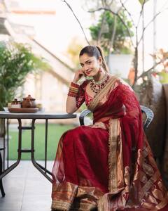 Ankita Lokhande : लग्नासाठी परफेक्ट अभिनेत्री अंकिता लोखंडे हा नवा लूक; पाहा फोटो!