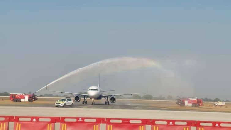 First Test Flight Lands In Noida’s Jewar Airport In Big Boost To Air Connectivity in Delhi-NCR