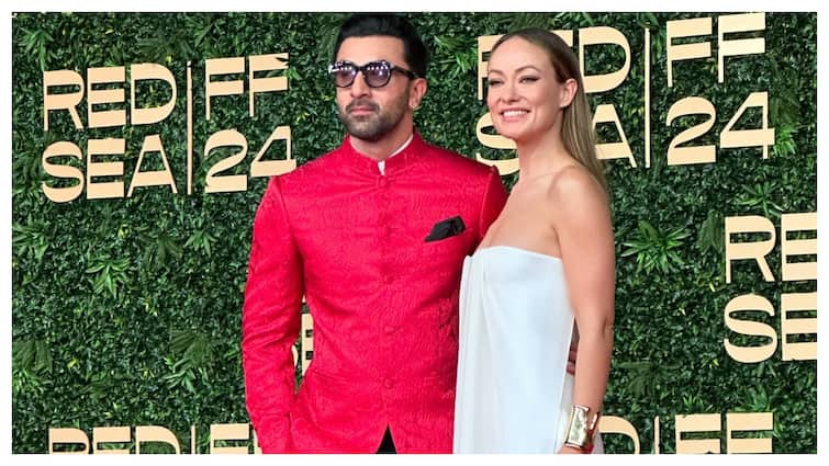 Ranbir Kapoor Interacts With Olivia Wilde At Red Sea Film Festival Red Carpet. See Pic