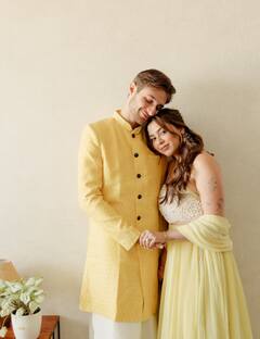 Aaliyah Kashyap Wedding: कभी होने वाले पति की बांहों में आईं नजर, कभी किया लिपलॉक, अनुराग कश्यप की बेटी की हल्दी की तस्वीरें वायरल