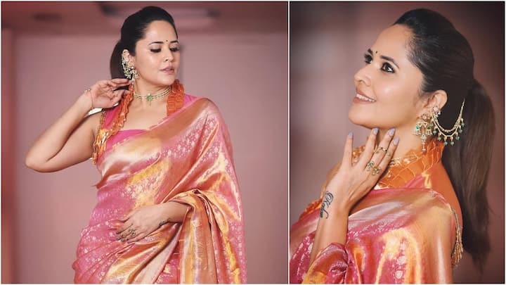 Anchor Anasuya Latest Photos : తెలుగు యాంకర్ అనసూయ.. తన లేటెస్ట్ ఫోటోలతో మరోసారి మెస్మరైజ్ చేసింది. అచ్చమైన తెలుగింటి ఆడపడుచుగా ముస్తాబై ఫోటోలకు ఫోజులిచ్చింది ఈ భామ.