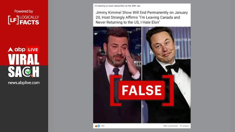 Fact Check: Viral Claim That Jimmy Kimmel Show Is Ending In Jan 2025 Is False And Stems From Satire