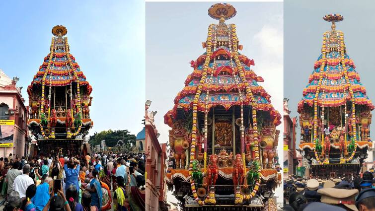Tiruvannamalai Karthigai Deepam 2024 tiruvannamalai chariot held on today tnn Tiruvannamalai Chariot: விண்ணை பிளந்த நமச்சிவாய கோஷம்... திருவண்ணாமலை தேரோட்டம்..!