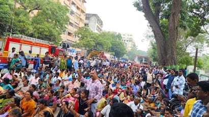 Part time teachers protest in Chennai Protest begins - Police arrest Teachers Protest: படையெடுத்த பகுதிநேர ஆசிரியர்கள் சென்னையில் தொடங்கிய போராட்டம்- கைது செய்யும் காவல்துறை!