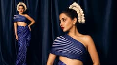 PHOTO: बिना ब्लाऊजवाल्या साडीमध्ये उर्फी पोहचली कार्यक्रमात; फ्यूजन लूकमध्ये दिसतेय खास!