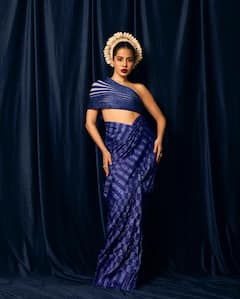 PHOTO: बिना ब्लाऊजवाल्या साडीमध्ये उर्फी पोहचली कार्यक्रमात; फ्यूजन लूकमध्ये दिसतेय खास!