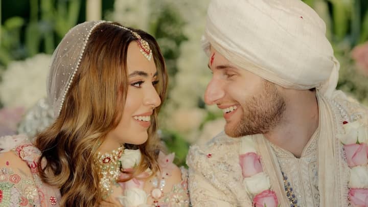 Anurag Kashyap's daughter Aaliyah Kashyap has tied the knot to her longtime boyfriend Shane Gregoire in an intimate ceremony featuring her close friends.