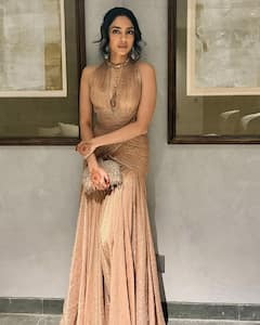 Sobhita Dhulipala Dons Glam Gold Look At Cocktail Party Post-Wedding, See All Pics