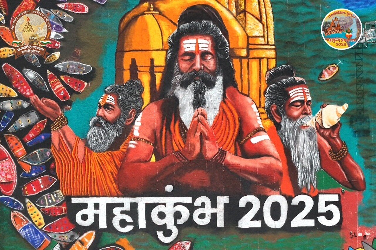 Prayagraj Mahakumbh 2025: महाकुंभ में तैयार हुई दुनिया की सबसे बड़ी रंगोली, स्वच्छता का दिया संदेश