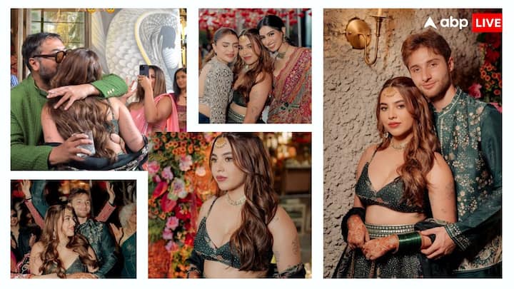 Aaliyah Kashyap Mehndi Pics:अनुराग कश्यप की बेटी आलिया कश्यप आज शादी के बंधन में बंध जाएंगीं. फिलहाल आलिया के मेहंदी फंक्शन की तस्वीरें सोशल मीडिया पर वायरल हो रही हैं.