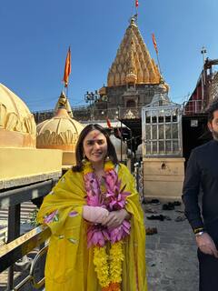 Amruta Khanvilkar : अभिनेत्री अमृता खानविलकरची भक्तिमय ट्रीप ! उज्जैन महाकालला जाऊन घेतला आशीर्वाद