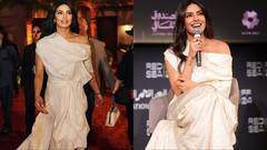 Red Sea Film Festival में सम्मानित हुईं Priyanka Chopra, ऑफ-शोल्डर व्हाइट गाउन में ग्लैमरस लुक से लूटी महफिल
