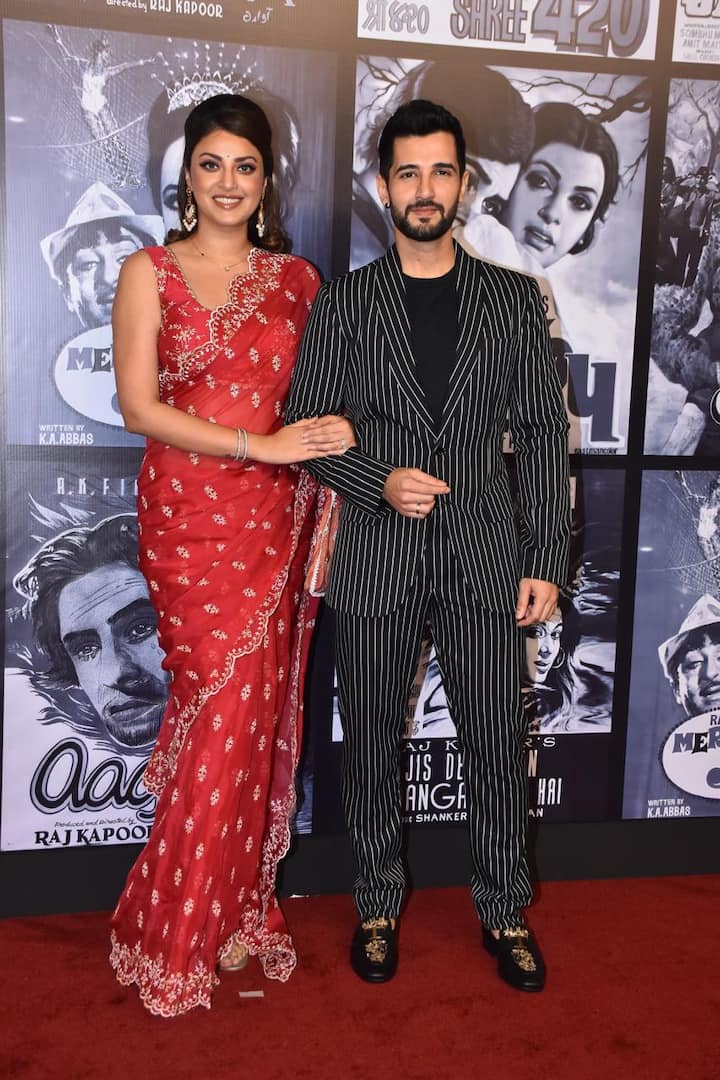 The duo, Aditya Seal and Anushka Ranjan, made a stylish appearance in elegant outfits.