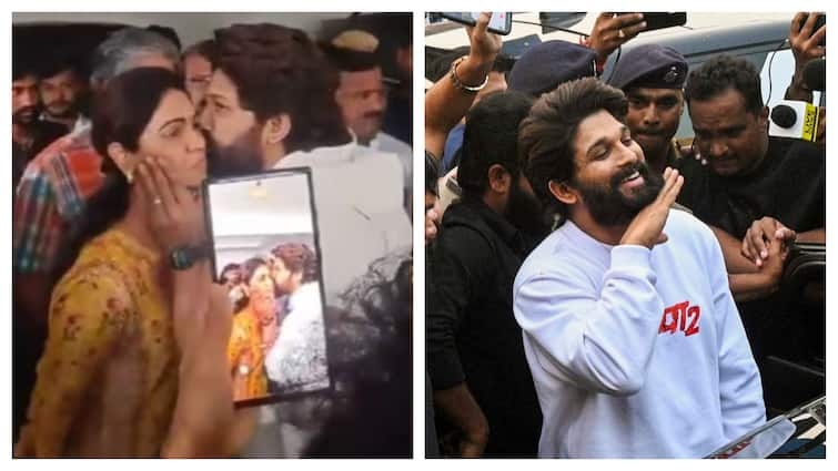 Allu Arjun Kisses Wife Sneha Reddy During Arrest; Tells Police It’s Too Much To Enter Bedrooom