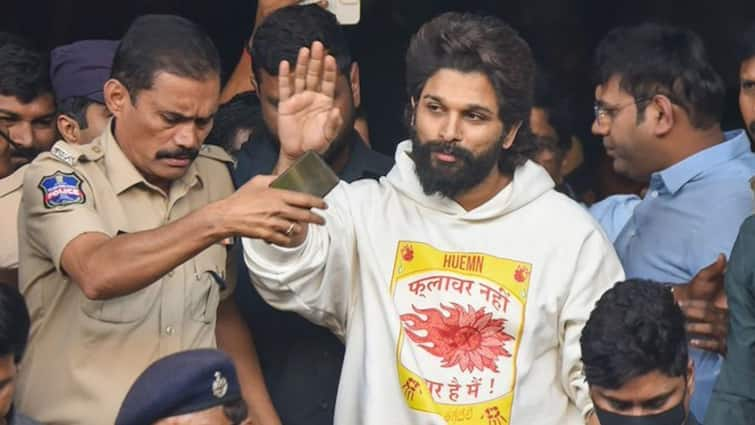 Did Allu Arjun Make A Statement With His Pushpa 2 Hoodie During Arrest? Video Goes Viral