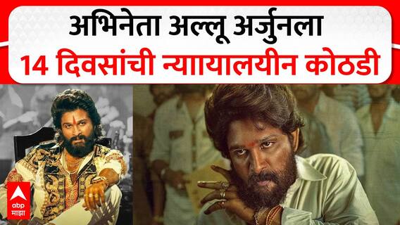 Allu Arjun get 14 Days Judicial Custody : अल्लू अर्जुनला 14 दिवसांची न्यायालयीन कोठडी