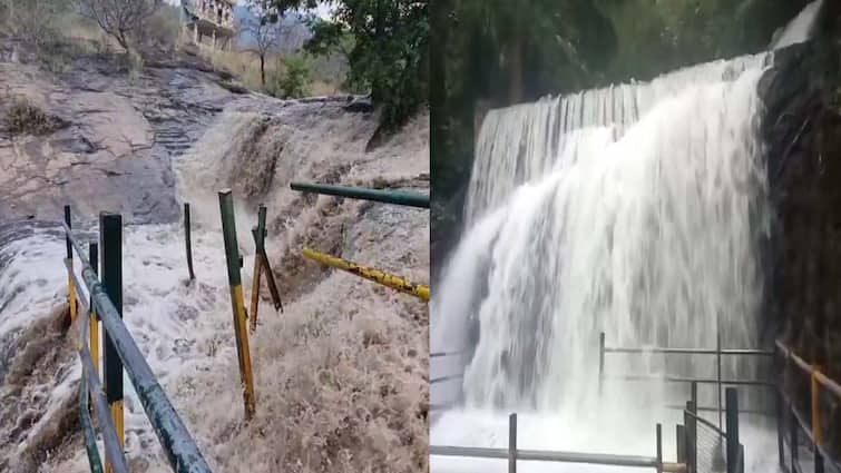 Heavy rains have caused flooding in various places in Theni district. கொட்டித் தீர்க்கும் கன மழை: தேனி மாவட்டத்தின் பல்வேறு இடங்களில் வெள்ளப்பெருக்கு!