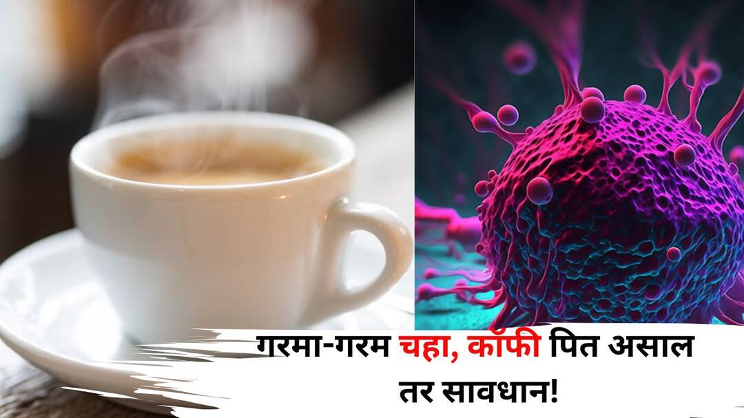 Cancer: गरमा-गरम चहा, कॉफी पित असाल तर सावधान! कर्करोग होण्याचा धोका? सुरुवातीची 'ही' लक्षणं तुम्हाला नाही ना? कसं टाळाल? Cancer health lifestyle marathi news Be careful if you drink hot tea or coffee risk of cancer know early symptoms Cancer: गरमा-गरम चहा, कॉफी पित असाल तर सावधान! कर्करोग होण्याचा धोका? सुरुवातीची 'ही' लक्षणं तुम्हाला नाही ना? कसं टाळाल?