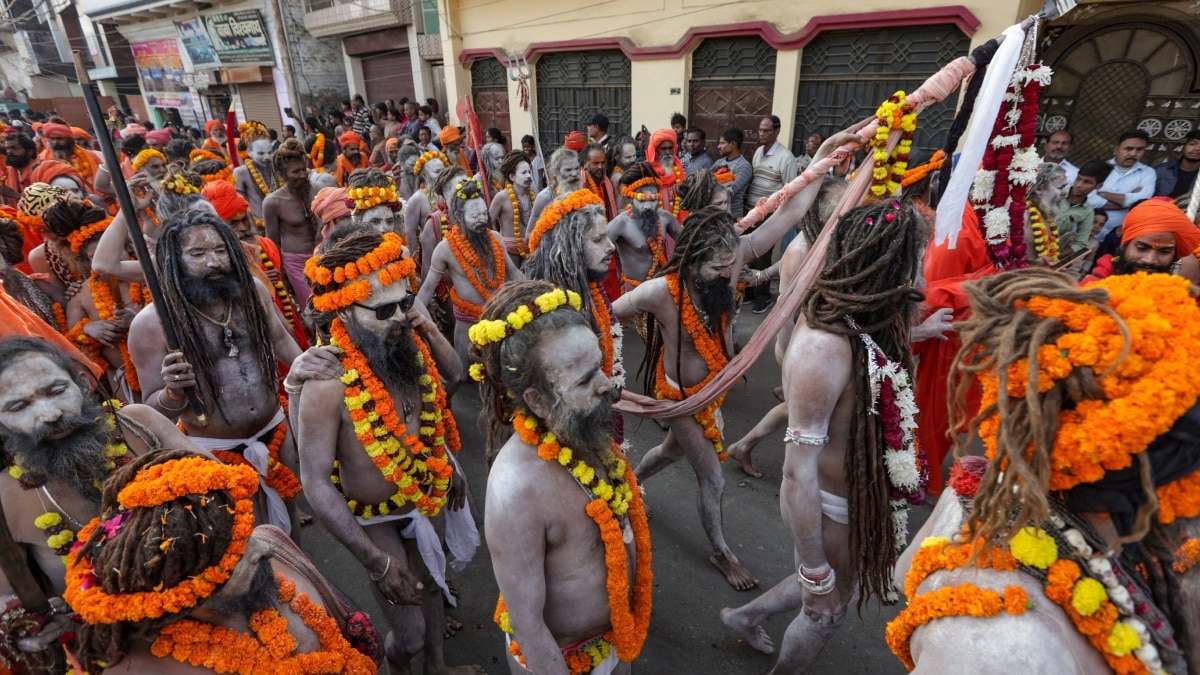 महाकुंभ मेले में सबसे पहले नागा साधुओं की एंट्री, जूना अखाड़े के संतों का दिखा भव्य जुलूस