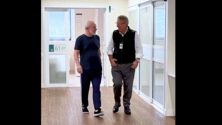 Brazilian President Lula Post Surgeries Video Of Him Walking Brazilian President Lula Says He Is 'Strong & Steady' After Emergency Surgery, Posts Video Of Him Walking