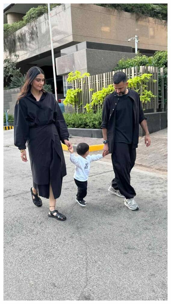 सोनम कपूर ने बेटे वायु और पति के साथ शेयर किए क्यूट मोमेंट