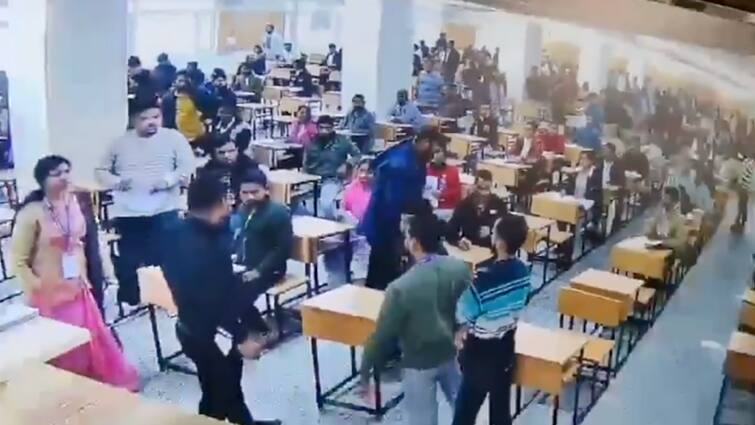 Bihar PSC Exam: CCTV Shows Unruly Candidates Snatching Question Papers From Students Appearing For Test