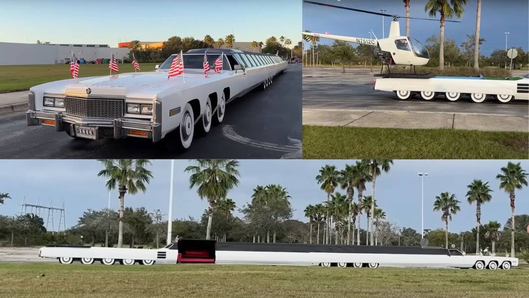 Worlds longest car: இது காரா..! ஹெலிபேட், நீச்சல் குளம், மினி கோல்ஃப் கோர்ஸ் - இன்னும் என்னென்ன? சுவாரஸ்ய தகவல்கள்