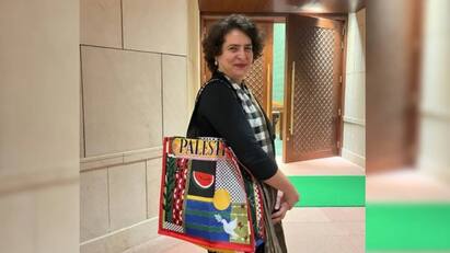 Priyanka Gandhi Palestine Bag controversy BJP vs Congress she hit back saying stupid things முட்டாள்த்தனமா பேசாதீங்க.. இந்துக்களுக்கு அடி விழுது பாஜகவை வறுத்தெடுத்த பிரியங்கா!