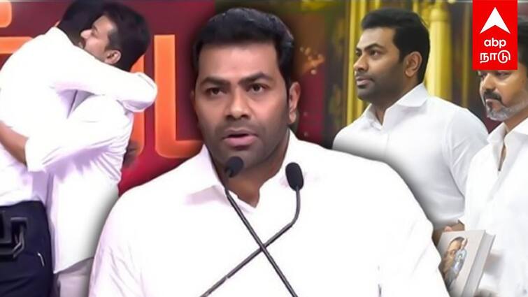 speculations are rife that aadhav arjuna to join vijay tvk after quiting vck தவெகவில் முக்கிய பொறுப்பு! விசிகவுக்கு டாட்டா சொன்ன ஆதவ்; திருமாதான் டார்கெட்!