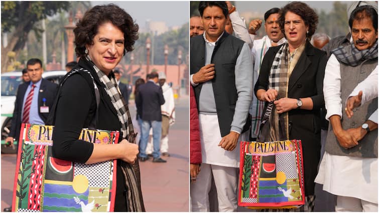 ‘Typical Patriarchy’: Priyanka Gandhi On Criticism Over Palestine Bag As BJP Alleges ‘Crass Communal Posturing’