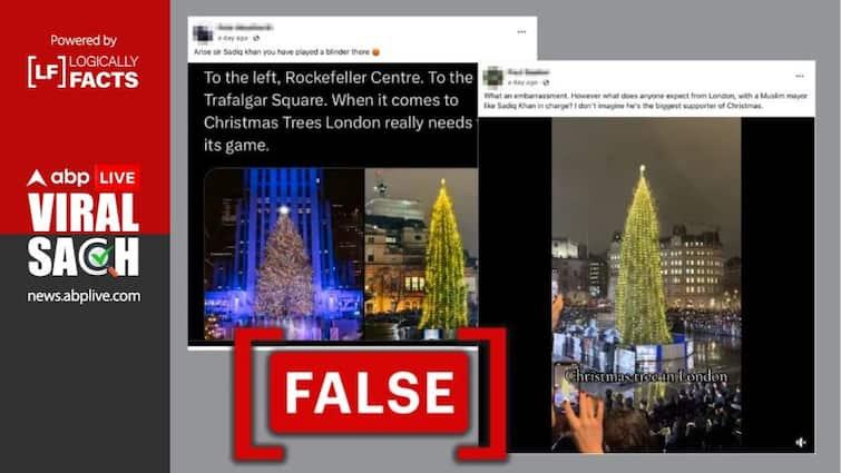 Fact Check: London Mayor Sadiq Khan Hasn’t ‘Tampered With Design’ Of Trafalgar Square Christmas Tree