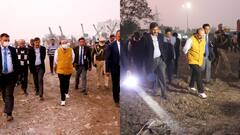 LG ने ओखला लैंडफिल साइट का किया दौरा, कचरा निपटान की धीमी रफ्तार पर जताई चिंता