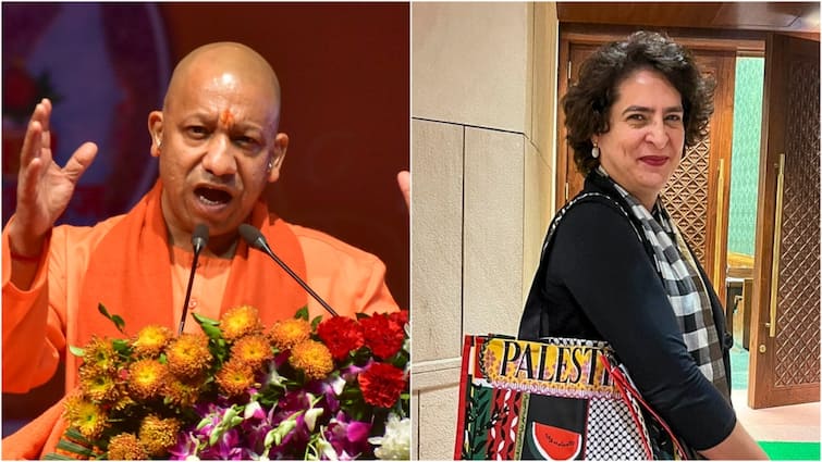 'Over 5,600 UP Youths Sent To Israel With...’: Yogi Targets Priyanka Gandhi Over Palestine Bag