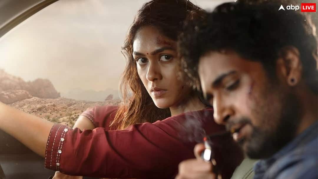 Dacoit poster Mrunal Thakur teams up with Adivi Sesh for action drama Dacoit Poster: मृणाल ठाकुर से 'धोखा' का बदला लेंगे अदिवि शेष, फिल्म का पोस्टर हुआ रिलीज