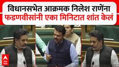 Nilesh Rane Nagpur Session : आक्रमक निलेश राणेंना Devendra Fadnavis यांनी एका मिनिटात शांत केलं