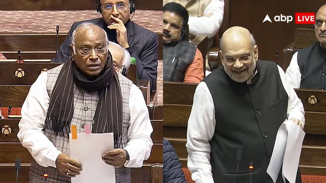 Mallikarjun Kharge Attacks Amit Shah says him Coward in rajya sabha know why Ruckus happens   अमित शाह ने राज्यसभा में ऐसा क्या कहा, जो गुस्से में लाल होकर मल्लिकार्जुन खरगे बोले- तुम कायर हो