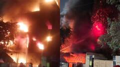 दिल्ली: 8 घंटे में शांत हुई ओखला फैक्ट्री की आग, 19 दमकल गाड़ियों ने पाया काबू