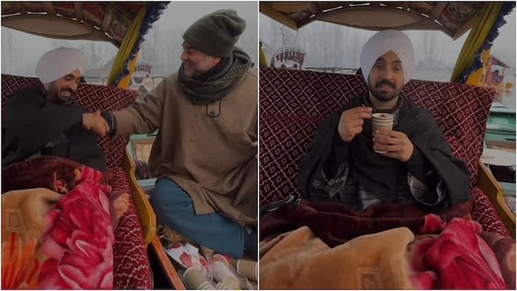 Diljit Dosanjh Takes Fans Along On His Kashmir Getaway And Sips Kehwa At Dal Lake, Watch