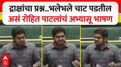 Rohit Patil VidhanSabha Speech: द्राक्षांचा प्रश्न..भलेभले चाट पडतील असं रोहित पाटलांचं अभ्यासू भाषण