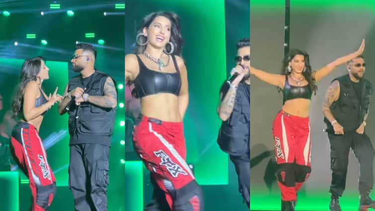 Watch: Karan Aujla Delights Delhi-NCR Audience With Electrifying Concert; Nora Fatehi Joins The Stage