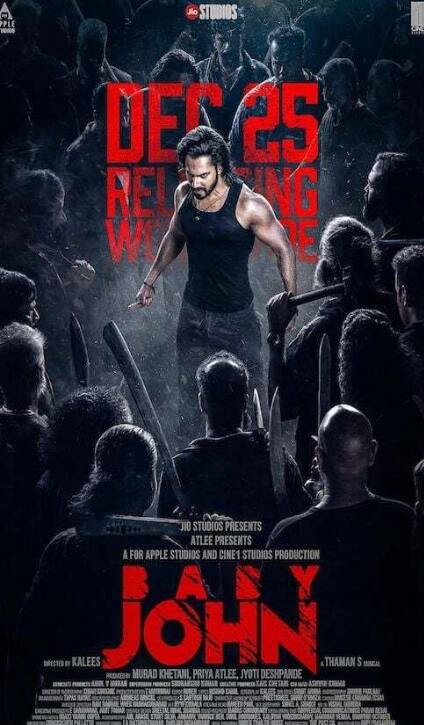 बेबी जॉन में वरुण धवन काफी इंटेंस लुक में दिखने वाले है.फैंस एक्टर के एक्शन अवतार को देखने के लिए काफी एक्साइटेड हैं.